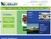 Tablet Screenshot of monroetwplibrary.org